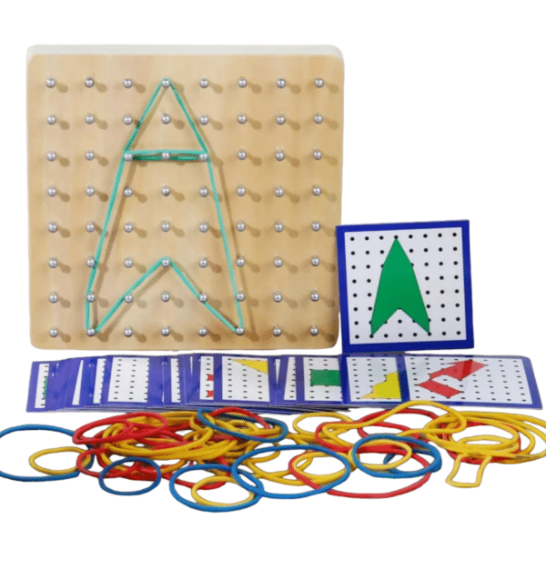 Montessori GeoBoard GummiBoard aus Holz