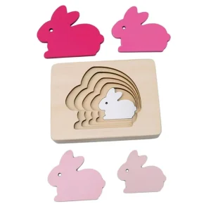 montessori lagenpuzzle Hase