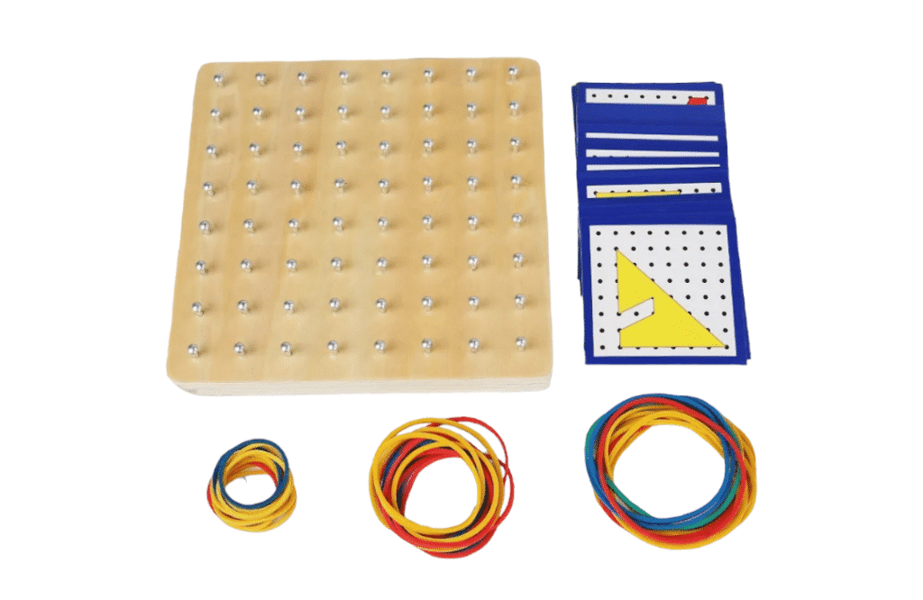 	Montessori GeoBoard GummiBoard aus Holz